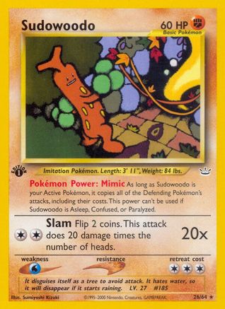 Neo Revelation 026/64 Sudowoodo - Unlimited - Rare