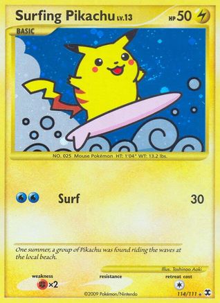 Rising Rivals Surfing Pikachu - Holofoil - Secret Rare