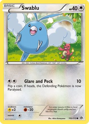Legendary Treasures 103/113 Swablu - Reverse Holofoil - Common