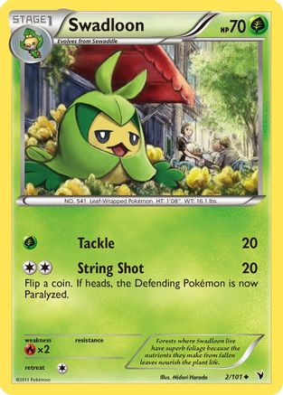 Noble Victories 002 Swadloon - Reverse Holofoil - Uncommon