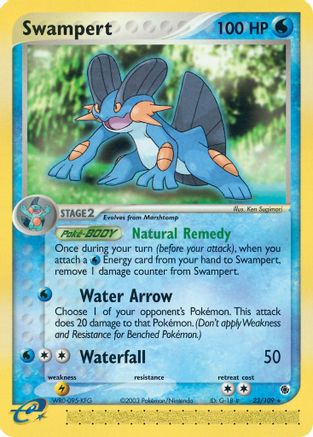 Ruby and Sapphire 023/109 Swampert - Rare