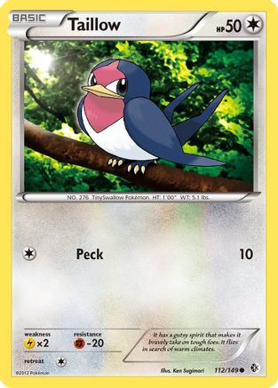 Boundaries Crossed 112 Taillow - Reverse Holofoil - Common