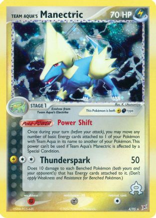 Team Magma vs Team Aqua /95 Team Aqua's Manectric - 4/95 - Holofoil - Holo Rare