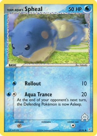 Team Magma vs Team Aqua /95 Team Aqua's Spheal - 57/95 - Common
