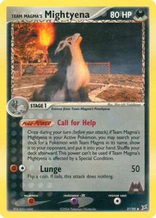 Team Magma vs Team Aqua /95 Team Magma's Mightyena - 37/95 - Reverse Holofoil - Uncommon