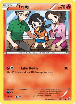 Legendary Treasures 025/113 Tepig - Reverse Holofoil - Common