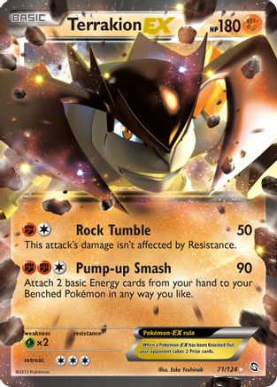 Dragons Exalted 071 Terrakion EX - Holofoil - Ultra Rare