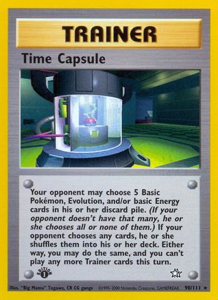 Neo Genesis 090/111 Time Capsule - 1st Edition - Rare