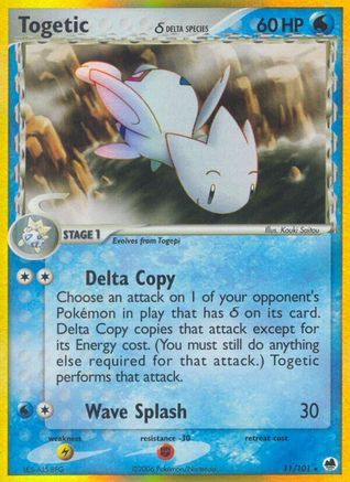 Dragon Frontiers /101 Togetic (Delta Species) - Holofoil - Holo Rare