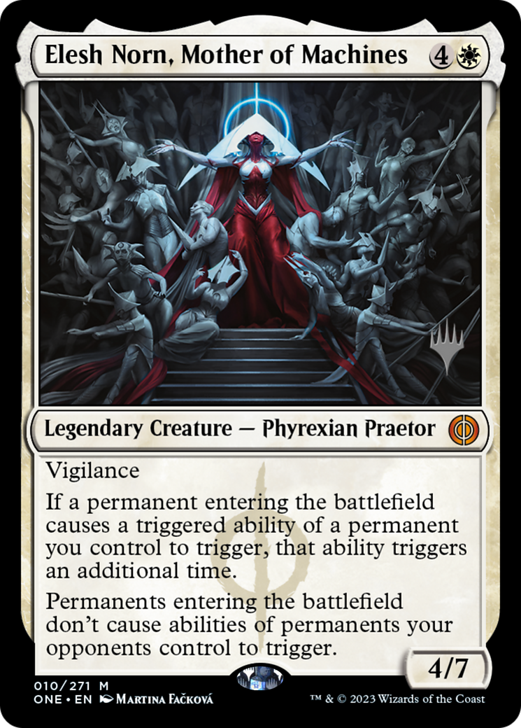 Phyrexia: All Will Be One Promos - (PPONE-10P) - Elesh Norn, Mother of Machines Foil