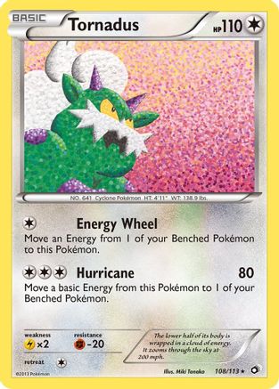 Legendary Treasures 108 Tornadus - Holofoil - Holo Rare