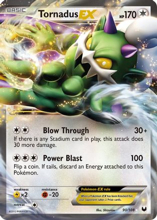 Dark Explorers 090 Tornadus EX - Holofoil - Ultra Rare