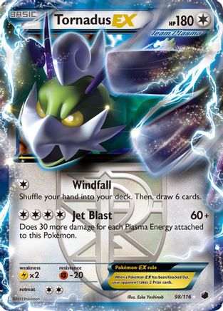 Plasma Freeze 098 Tornadus EX (Team Plasma) - Holofoil - Ultra Rare