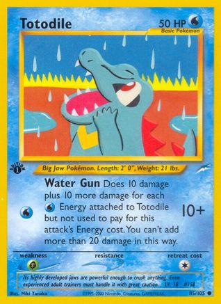 Neo Destiny 085/105 Totodile - Unlimited - Common
