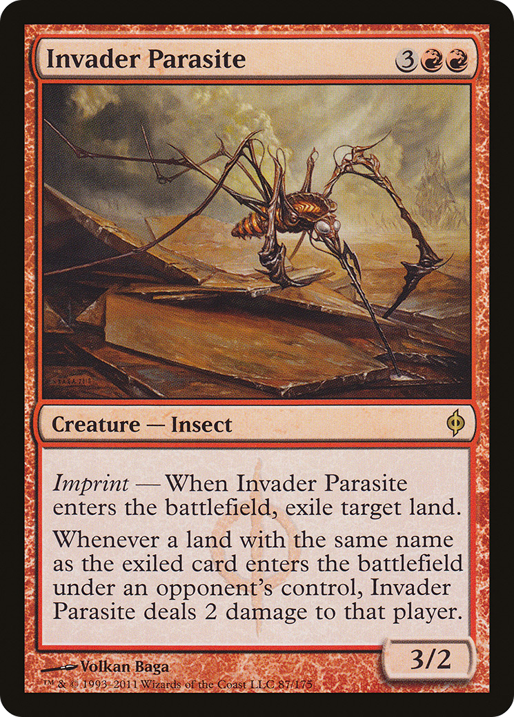 New Phyrexia - (NPH-087) - Invader Parasite Foil
