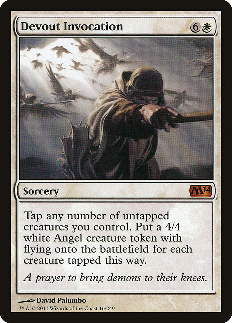 Magic 2014 - (M14-016) - Devout Invocation