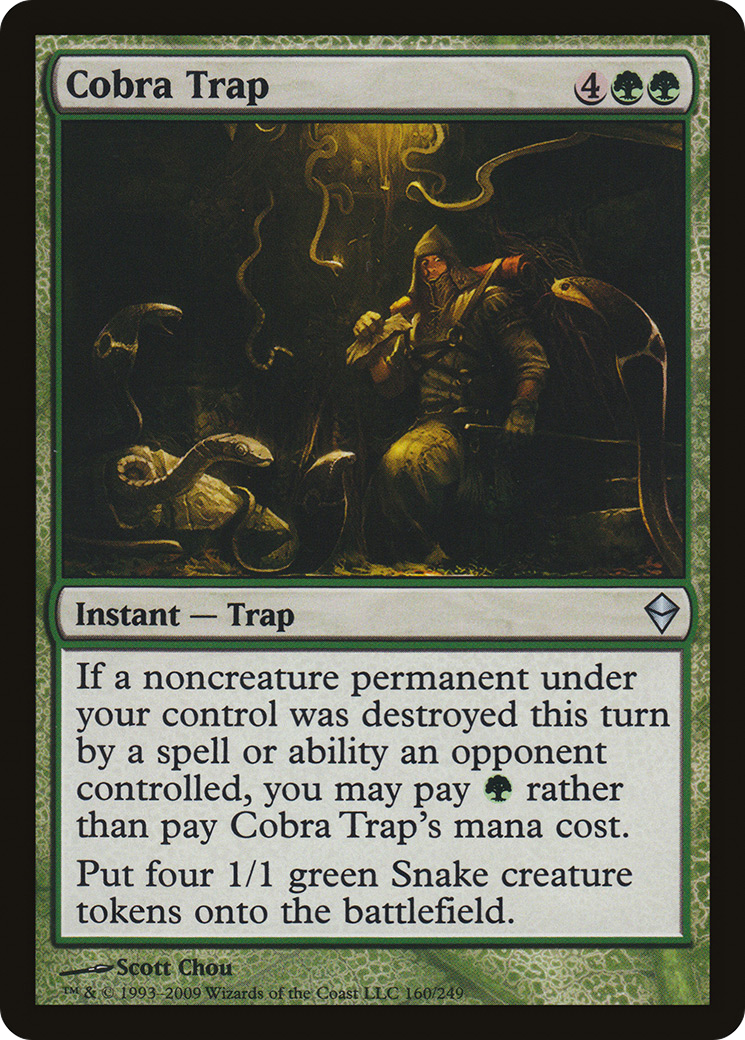 Zendikar - (ZEN-160) - Cobra Trap Foil
