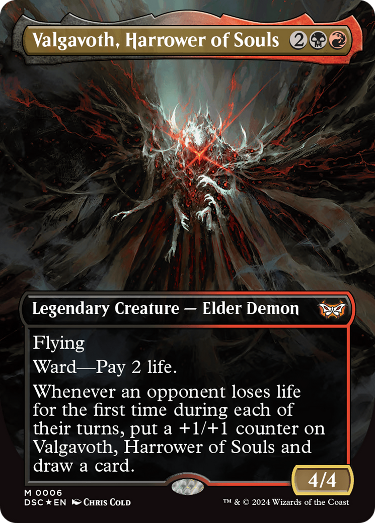 Duskmourn: House of Horror Commander - (DSC-006) - Valgavoth, Harrower of Souls (Borderless)