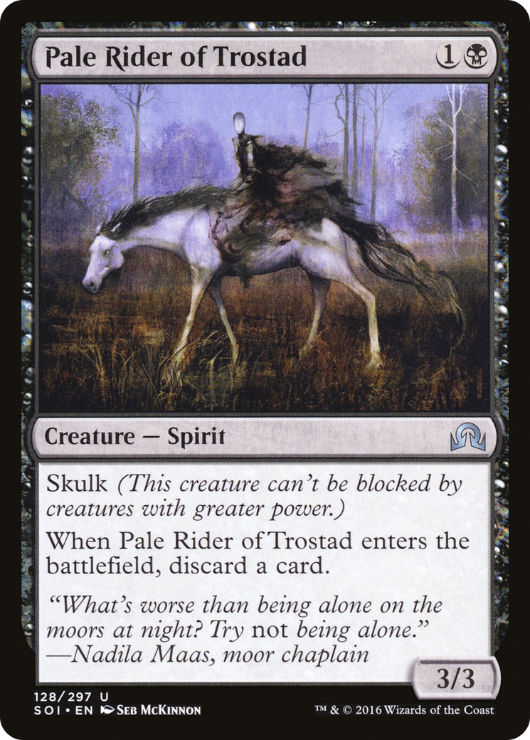 Shadows over Innistrad - (SOI-128) - Pale Rider of Trostad Foil