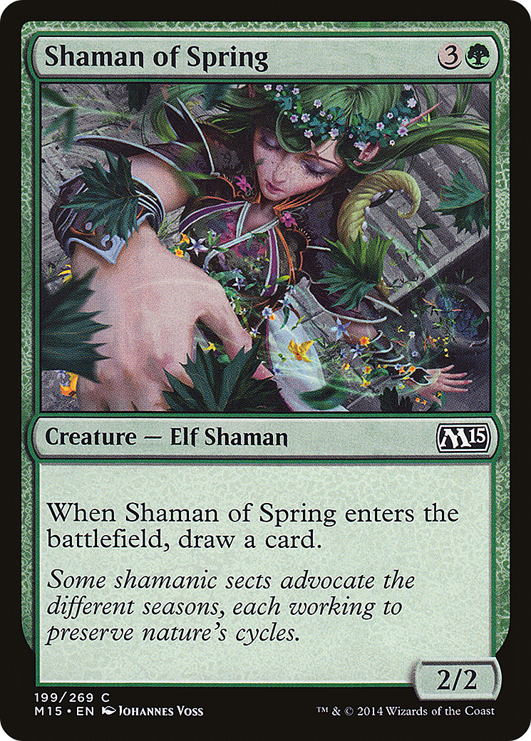 Magic 2015 - (M15-199) - Shaman of Spring Foil