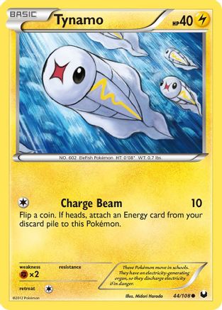 Dark Explorers 044 Tynamo (44) - Reverse Holofoil - Common