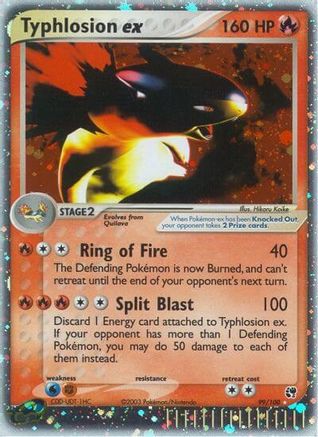 Sandstorm 099 Typhlosion ex - Holofoil - Ultra Rare