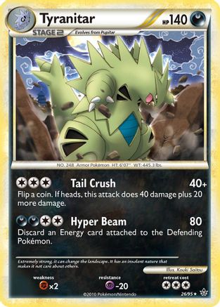 Unleashed Tyranitar - Reverse Holofoil - Rare