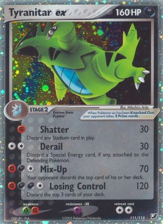 Unseen Forces Tyranitar ex - Holofoil - Ultra Rare