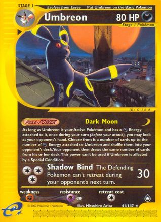 Aquapolis 041 Umbreon - Reverse Holofoil - Rare