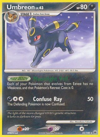 Majestic Dawn 032 Umbreon - Reverse Holofoil - Rare