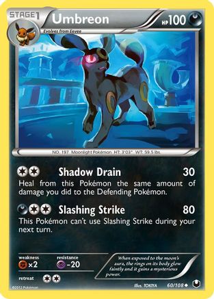 Dark Explorers 060/108 Umbreon (60) - Reverse Holofoil - Uncommon