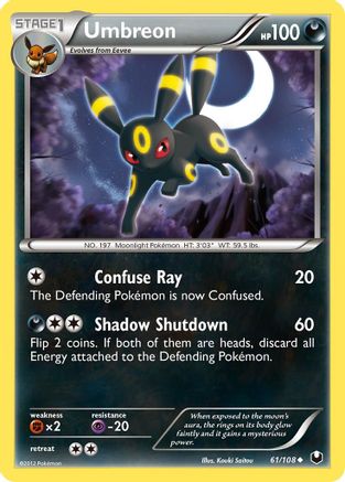 Dark Explorers 061/108 Umbreon (61) - Reverse Holofoil - Uncommon