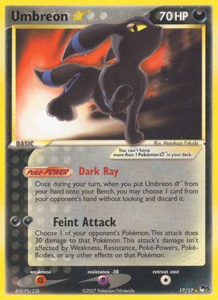 POP Series 5 Umbreon Star - Holofoil - Ultra Rare