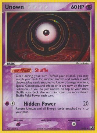 Unseen Forces Unown (O) - Holofoil - Holo Rare
