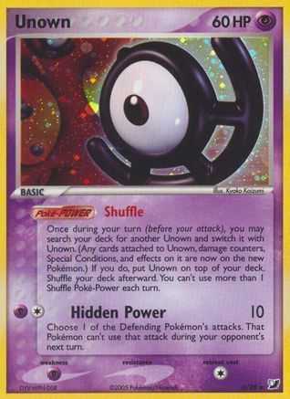 Unseen Forces Unown (U) - Holofoil - Holo Rare