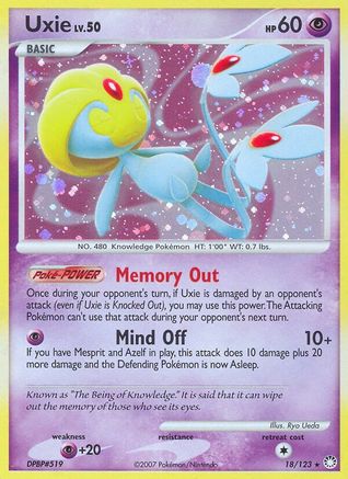 Mysterious Treasures /123 Uxie - Holofoil - Holo Rare