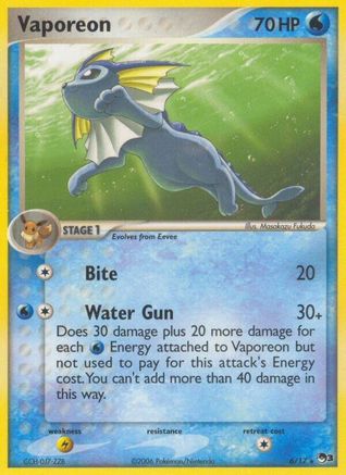 POP Series 3 006 Vaporeon - Rare