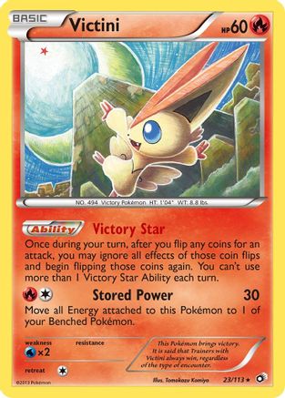 Legendary Treasures 023/113 Victini - Reverse Holofoil - Holo Rare
