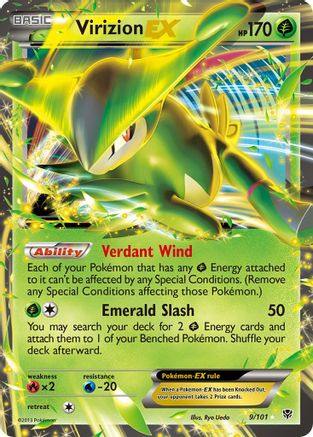Plasma Blast 009 Virizion EX - Holofoil - Ultra Rare