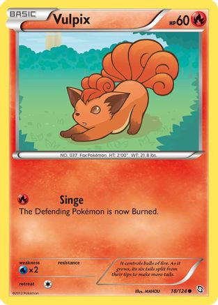 Dragons Exalted 018/124 Vulpix - Common