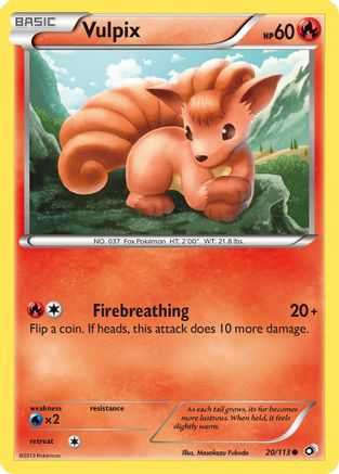 Legendary Treasures 020/113 Vulpix - Common