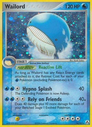 Legend Maker Wailord - Reverse Holofoil - Holo Rare