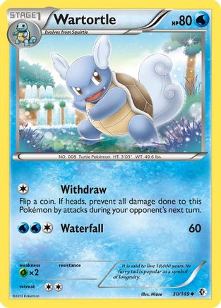 Boundaries Crossed 030/149 Wartortle - Uncommon