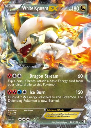 Boundaries Crossed 103/149 White Kyurem EX - Holofoil - Ultra Rare