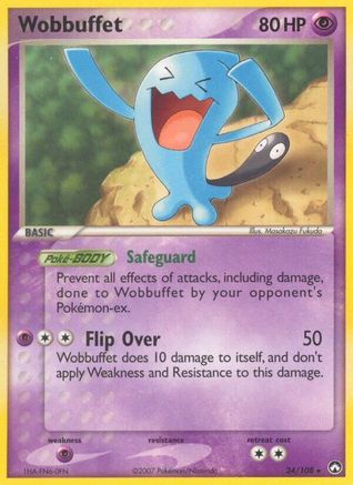 Power Keepers 024 Wobbuffet - Reverse Holofoil - Rare