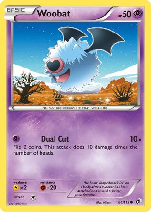 Legendary Treasures 064 Woobat - Reverse Holofoil - Common