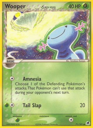 Dragon Frontiers 071 Wooper (Delta Species) - Common