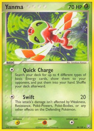 Team Rocket Returns 028 Yanma - Reverse Holofoil - Rare