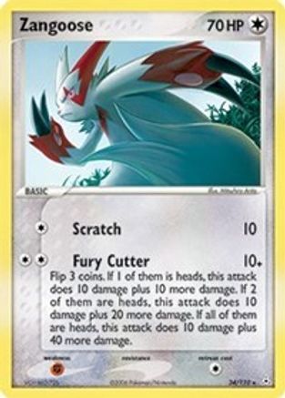 Holon Phantoms 034 Zangoose - Reverse Holofoil - Rare