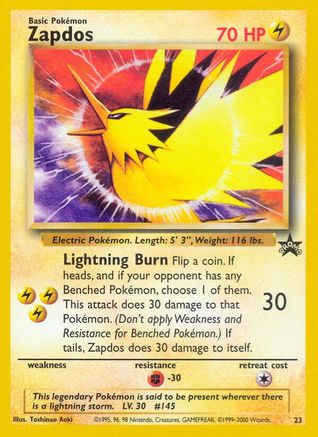 WoTC Promo 023/53 Zapdos - Promo